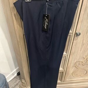 NWT size 14 navy wide leg Milano dress pants